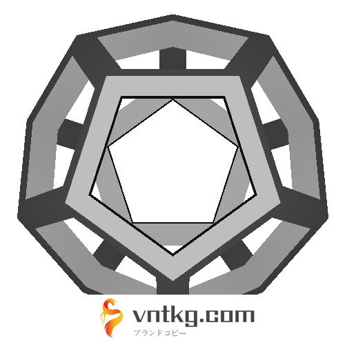 正12面体 (Dodecahedron) スケルトンモデル