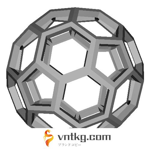 切頂20面体 (Truncated_Icosahedron) スケルトンモデル