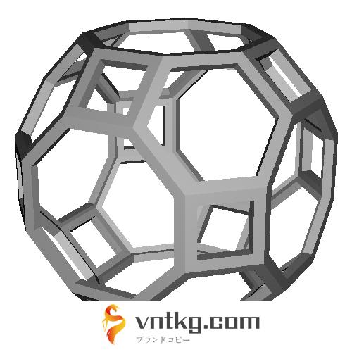 斜方切頂6,8面体 (Truncated_Cuboctahedron) スケルトンモデル