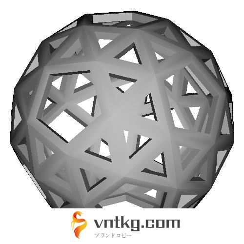 変形12面体 (Snub_Dodecahedron) スケルトンモデル
