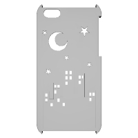 【iPhone5S用ケース】ふんわり月灯り
