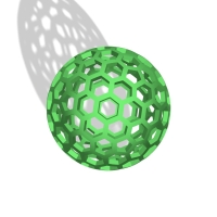 ハニカム構造の球体