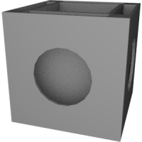 立方体ペン立て 正方形コインケース仕様