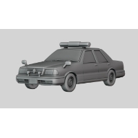 1/60スケール 80~90年代風パトカー 模型 ミニチュア プラモデル 自動車