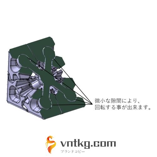 ギアキューブ(Gear cube)８ギアタイプ 40mm^3