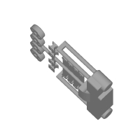 N(9.0mm) 蒸気動車用ロッド、シリンダーセット